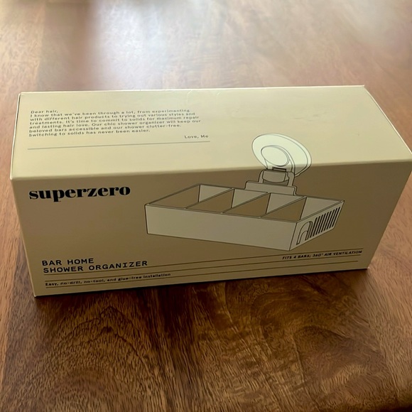 Superzero bar home shower organizer. NWT/NIB - Picture 2 of 2